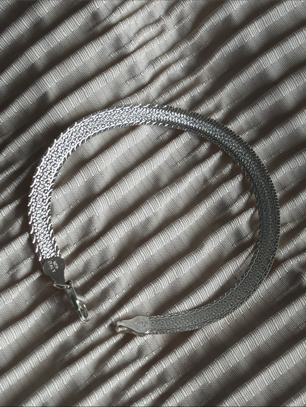 Silver Chain Bracelet for Women - Sleek Snake Link